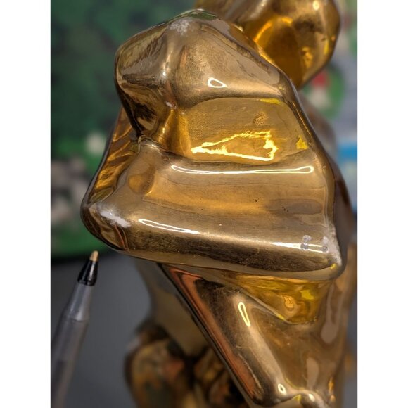 Jaru Lovers Embrace Sculpture MCM Cubist Gold plated - Picture 16 of 16